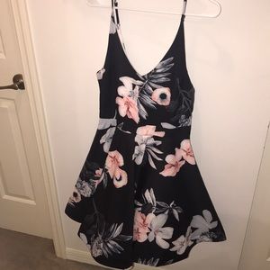 Deb 1XL floral zip up dress